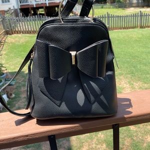 New Black Bow Backpack